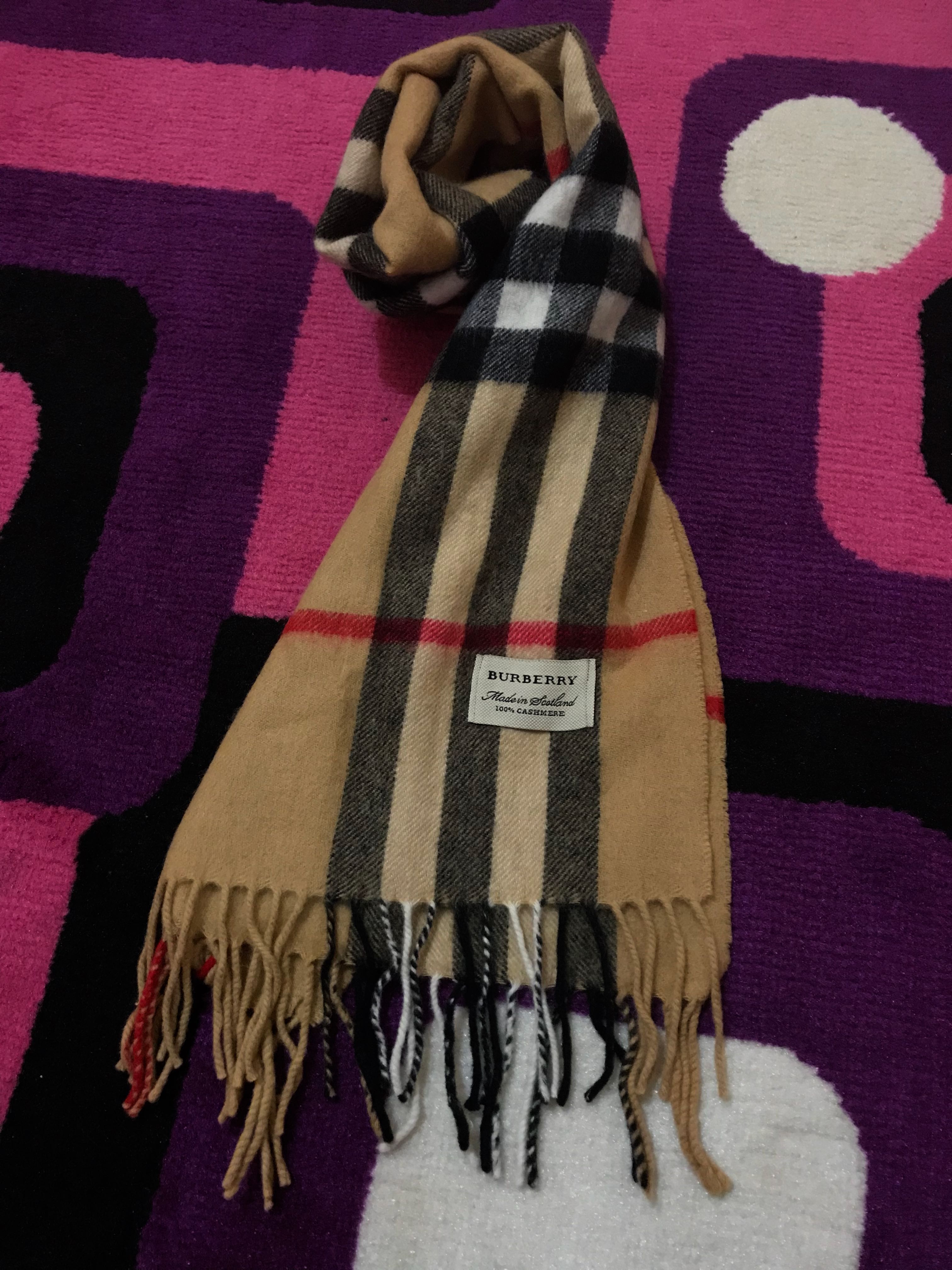 Harga scarf burberry original discount