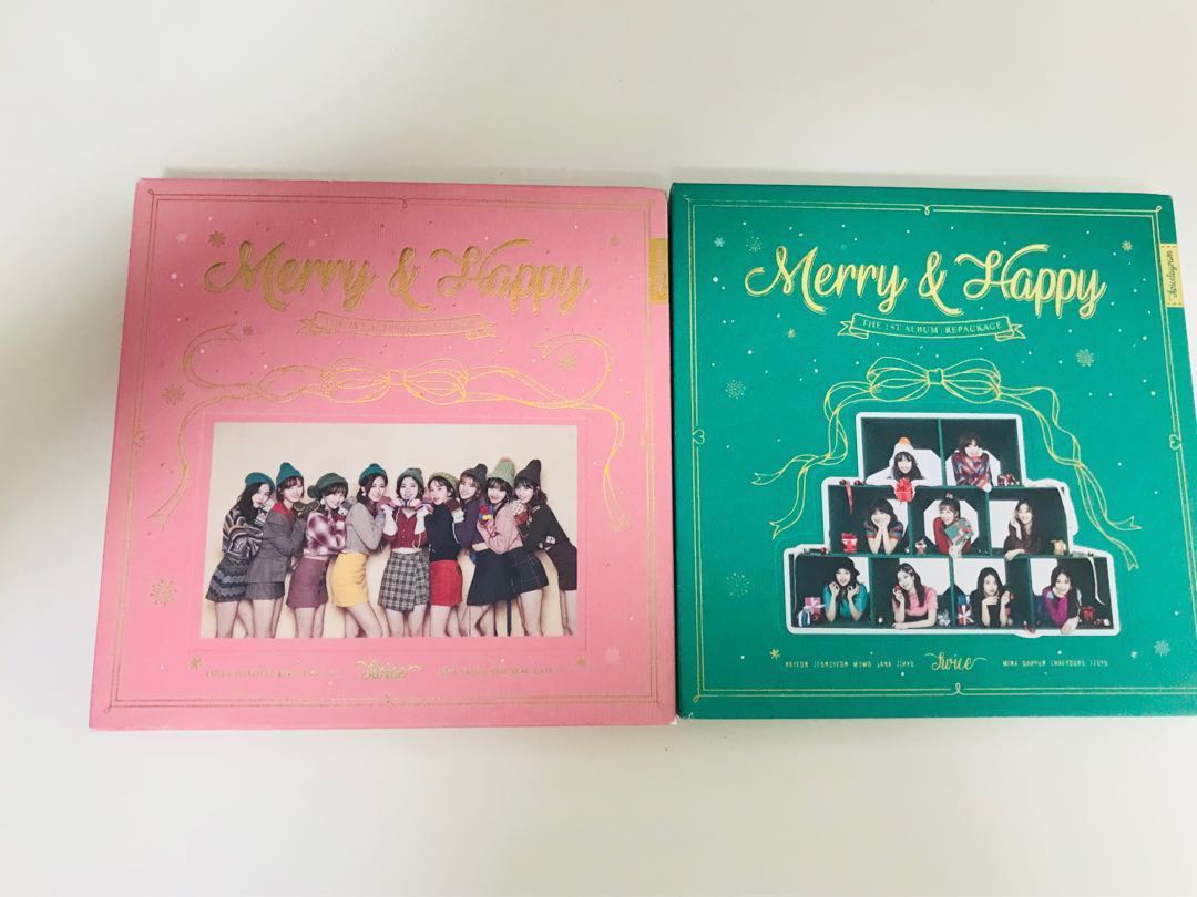 Twice Merry Happy Album Hobbies Toys Memorabilia Collectibles K Wave On Carousell