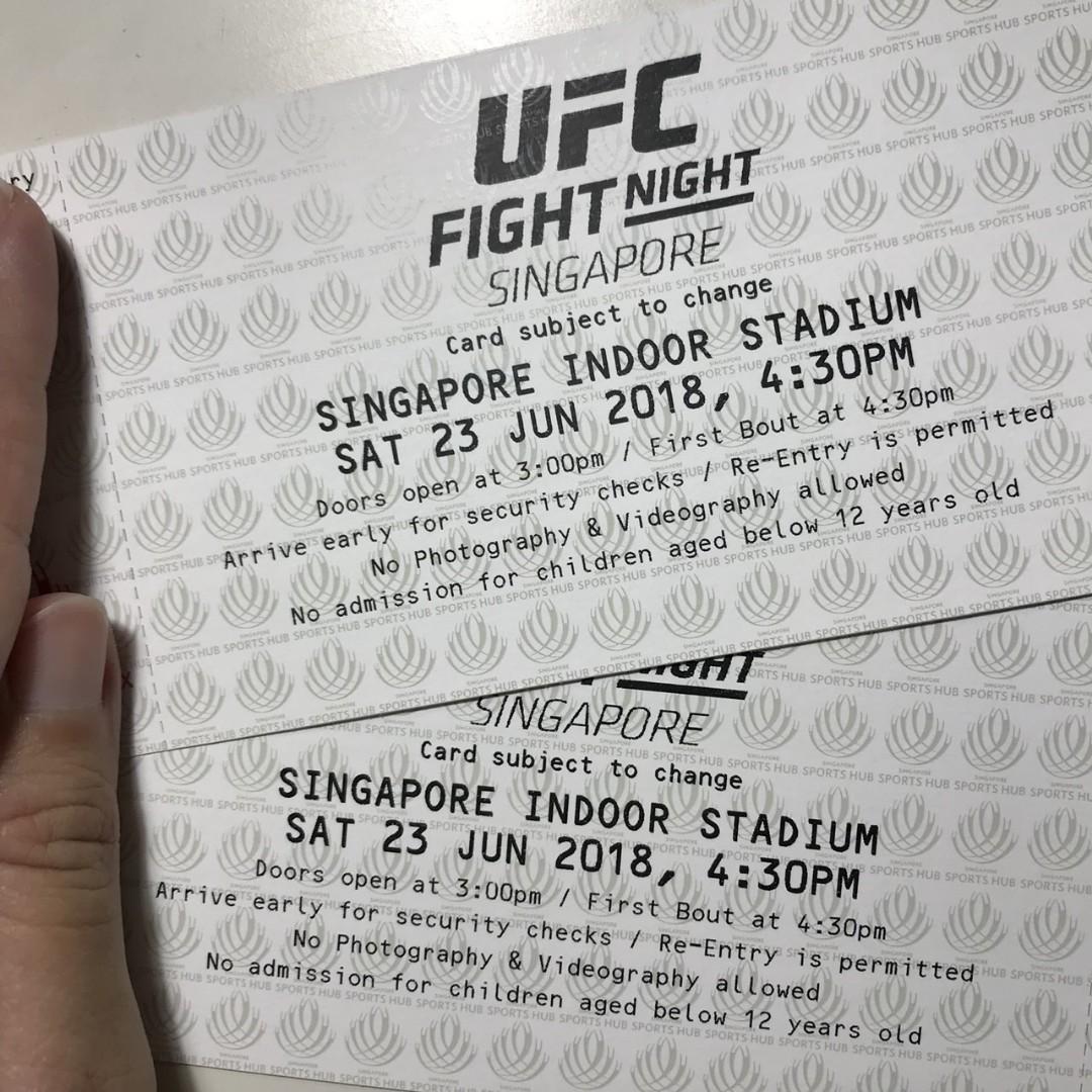 UFC tickets Cat 3, Tickets & Vouchers, Event Tickets on Carousell