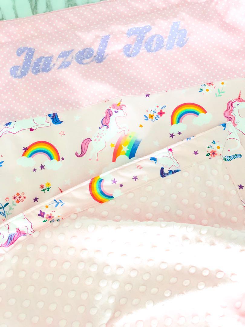 personalised minky blanket