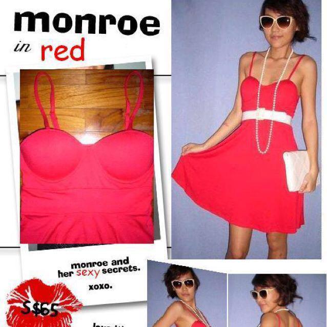 Va Va Voom Red Corset Bustier Marilyn Monroe Padded Swing Dress Women S Fashion On Carousell Poshmark makes shopping fun, affordable & easy!
