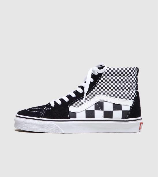 women's checkerboard vans shoes