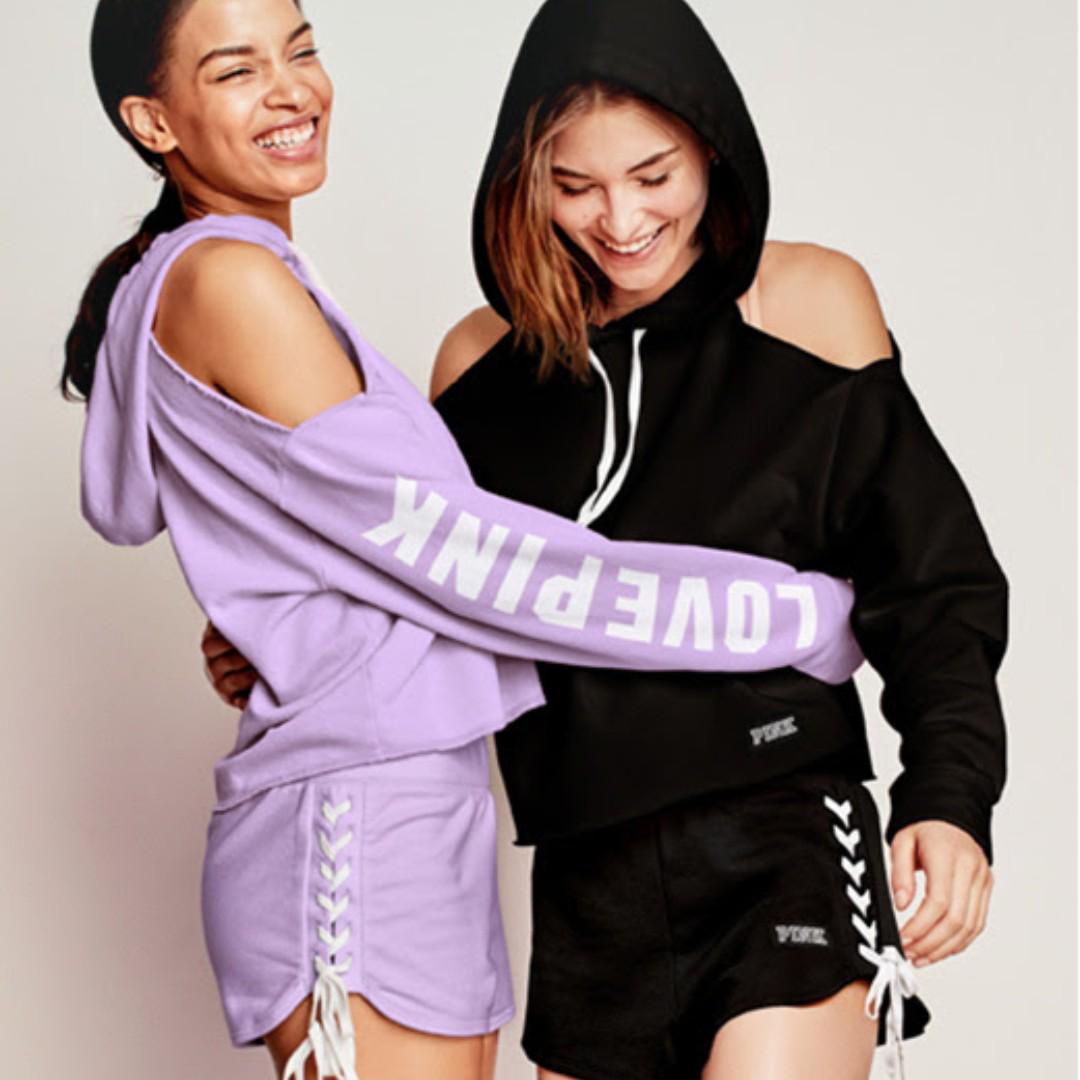 Victoria secret cold shoulder sweatshirt hot sale
