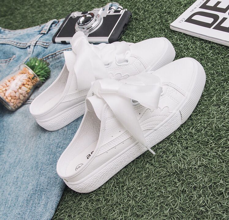 White Ribbon Shoes
