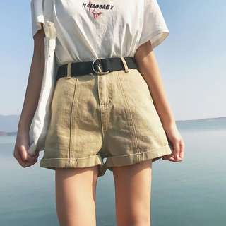 ✨百搭捲邊牛仔短褲