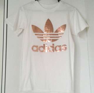 Adidas rose gold tee