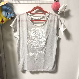 Espirit rose cutout top