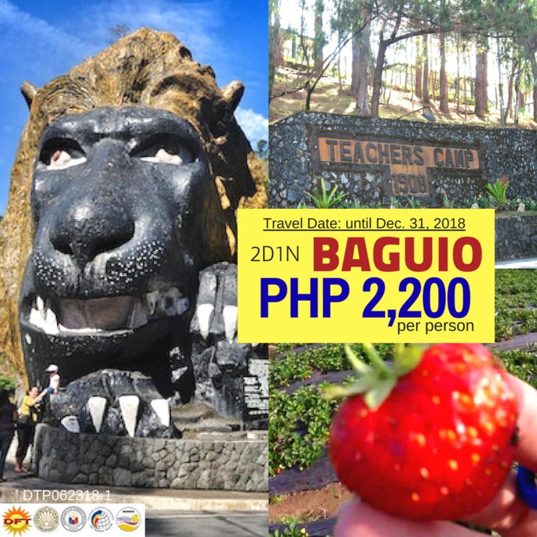 2D1N BAGUIO TOUR PACKAGE, Tickets & Vouchers, Local Attractions