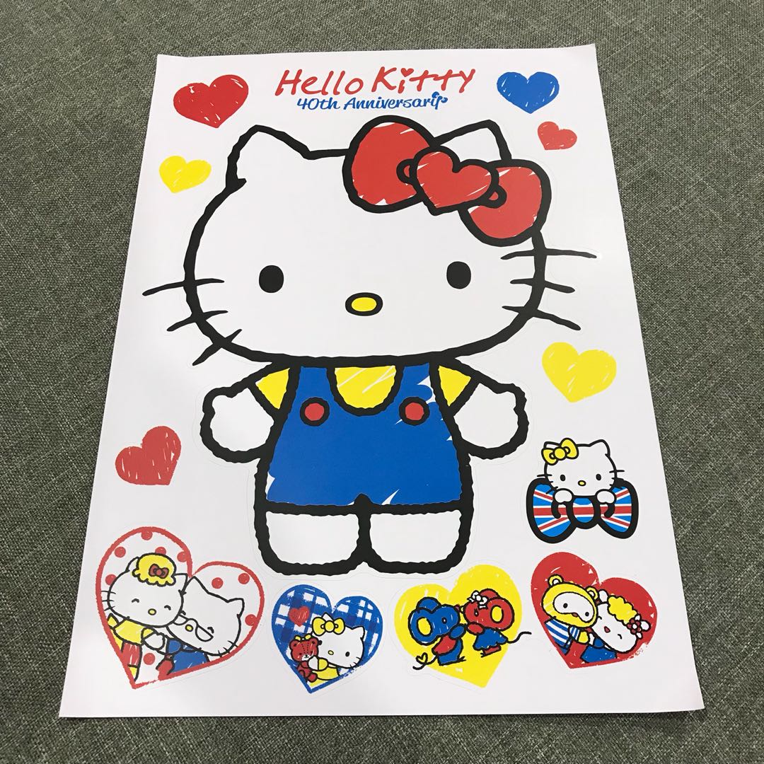 A101 Hello Kitty - Luggage/ notebook/ guitar / laptop stickers ...