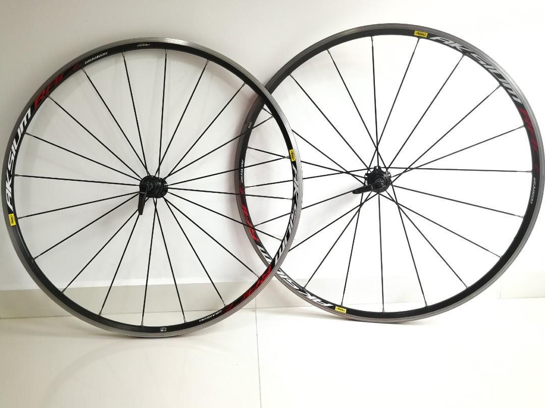 A pair of 700c Mavic Aksium Race Wheelset Sports Equipment Bicycles Parts Bicycles on Carousell