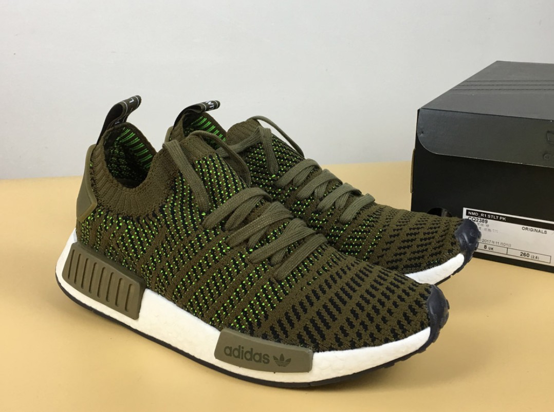 Nmd r1 stlt primeknit green clearance