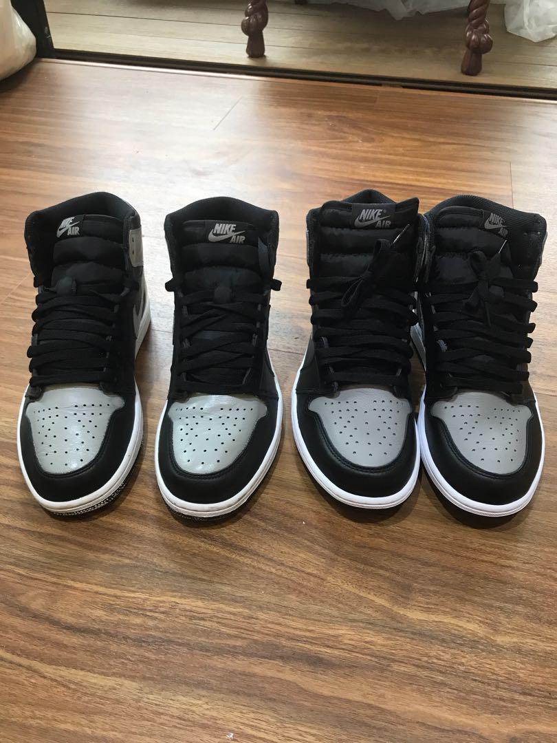 Air Jordan 1 shadow custom US 9.5 Men s Fashion Footwear Sneakers on Carousell