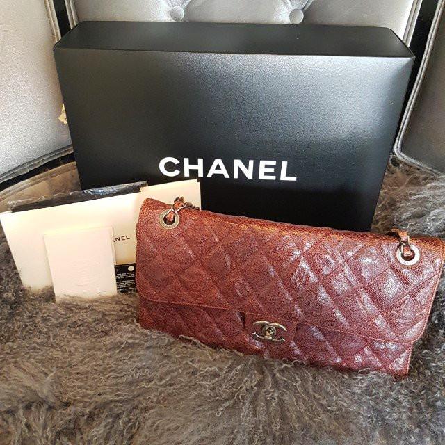 🤗 Almost New: (RP: $4390) Chanel CC Crave (Jumbo) Flap Bag in