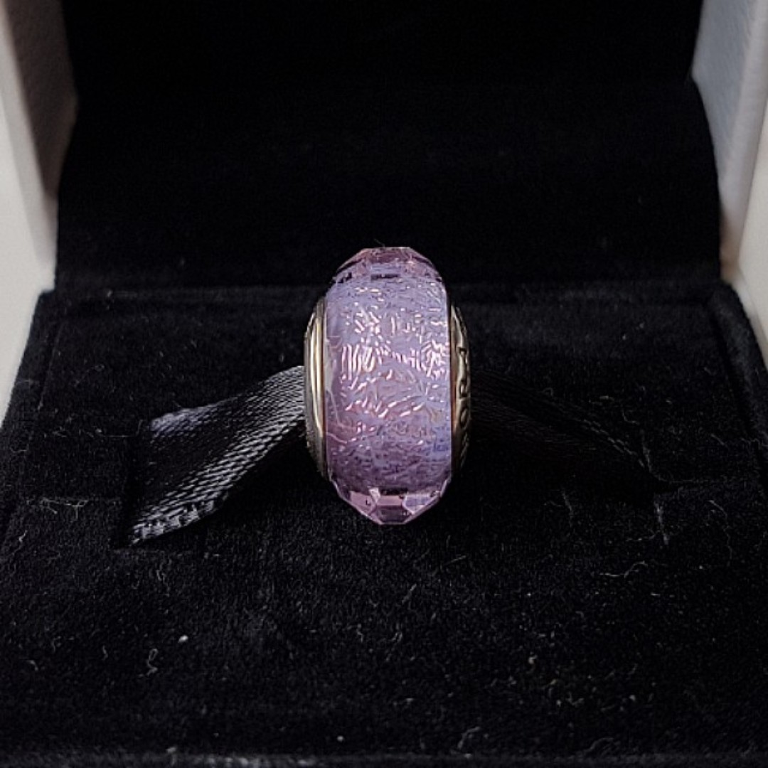 Purple Murano Glass Charm