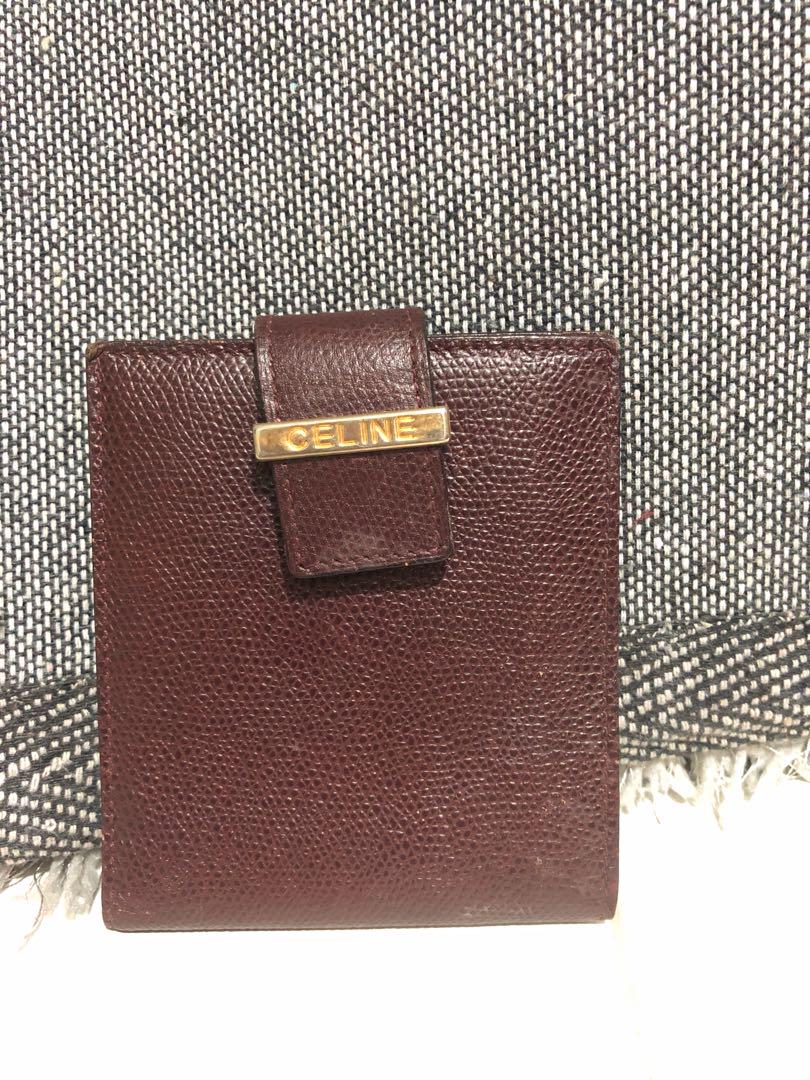 Authentic vintage celine wallet (Category: Wallets & Card holders) located in Quezon City. Submitted by decluttermnl (Listing ID 175915575, Image 1). Description: Authentic vintage celine wallet no inclusion .