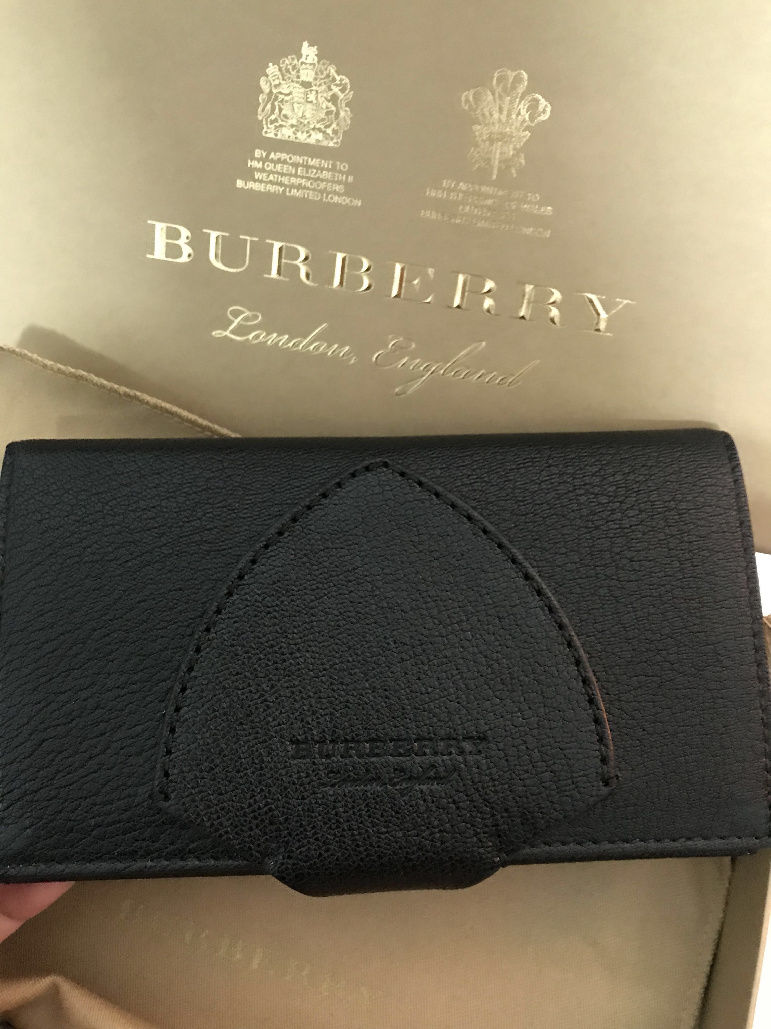 burberry equestrian shield leather wallet