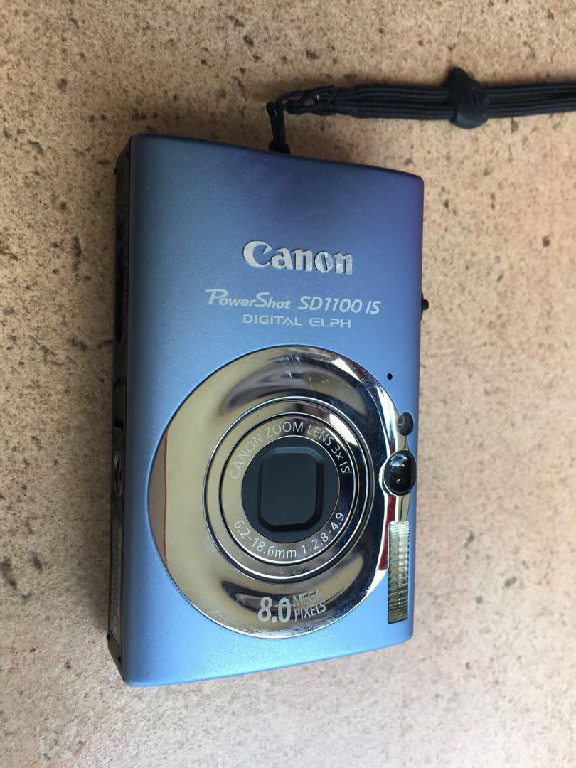 Canon PowerShot SD1100IS 8MP Digital Camera with 3x Optical Image  Stabilized Zoom (blue), Photography, Cameras on Carousell
