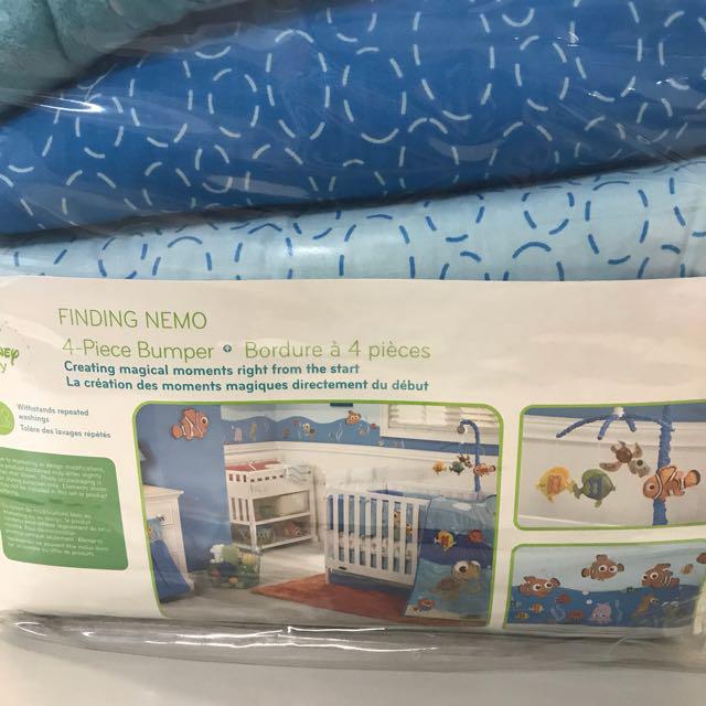 Disney Baby Finding Nemo Crib Bumper 4pc Babies Kids On Carousell