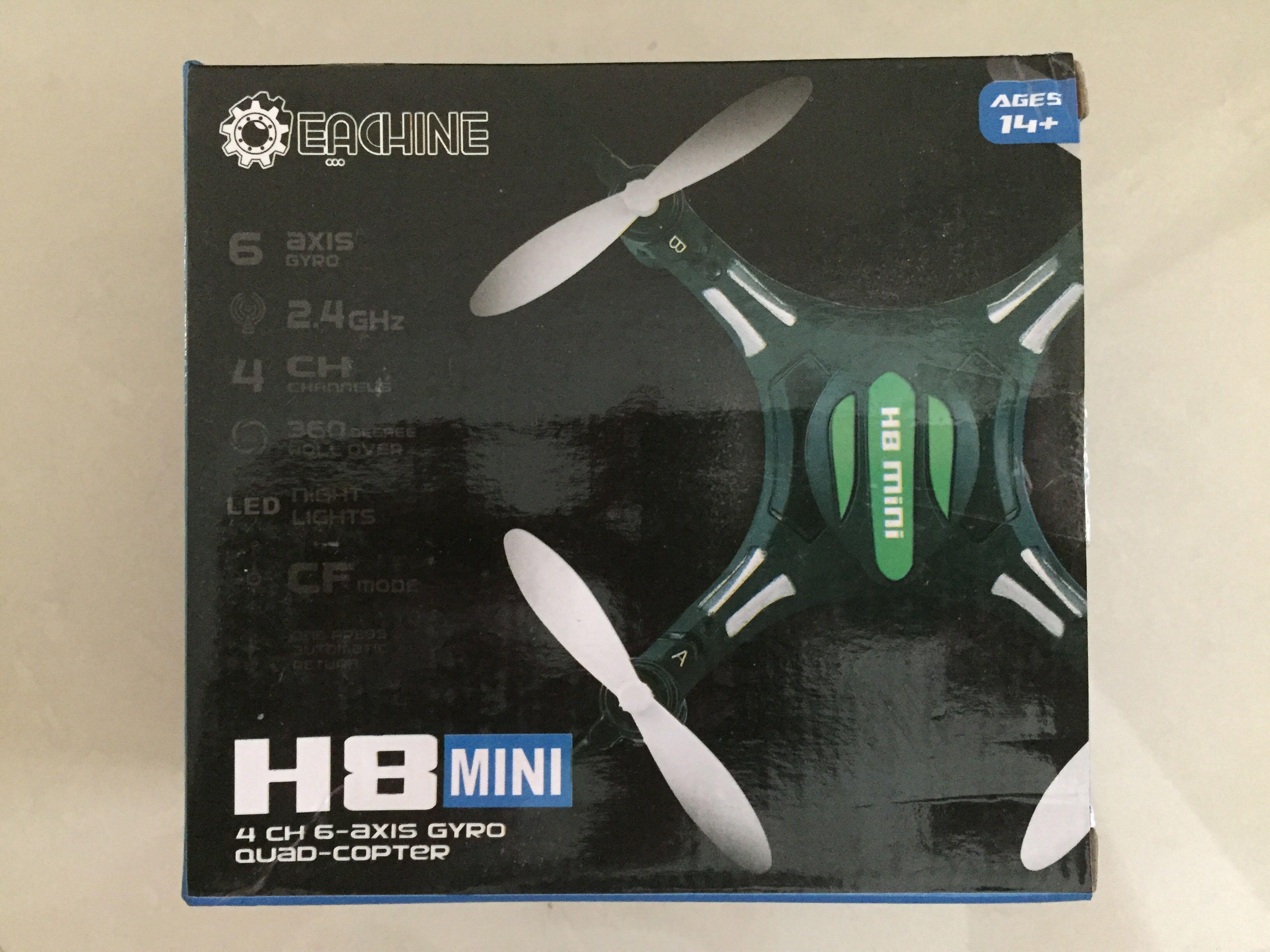 Eachine H8 mini Headless Mode 2.4G 4CH 6 Axis RC Quadcopter RTF Mode 2 Black In Stock 2sets