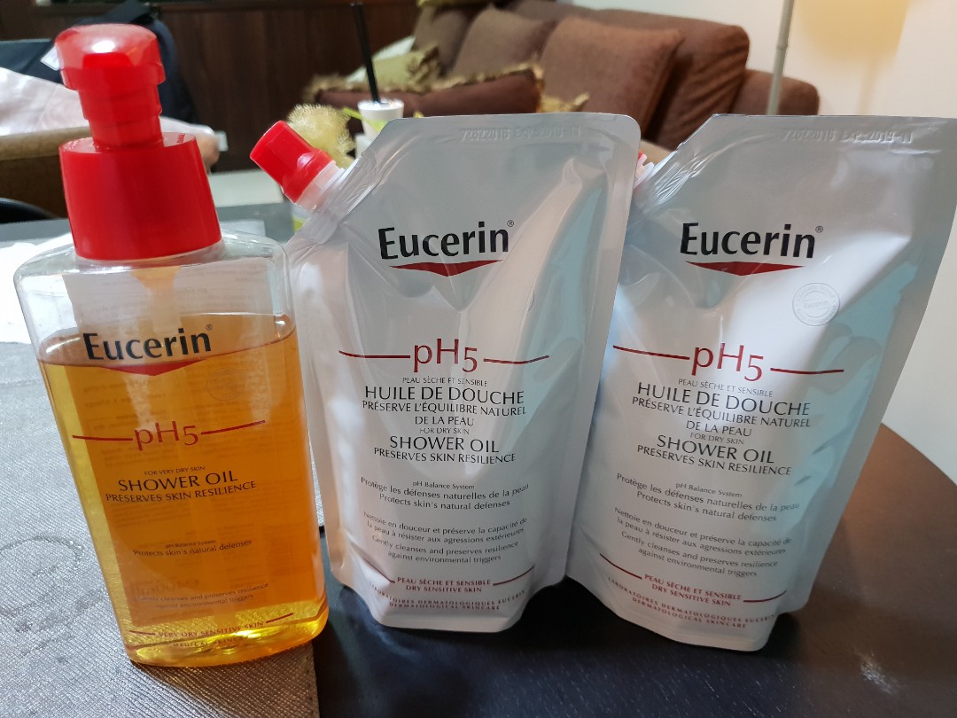 Eucerin shower Oil, Beauty & Personal Care, Bath & Body, Body Care on