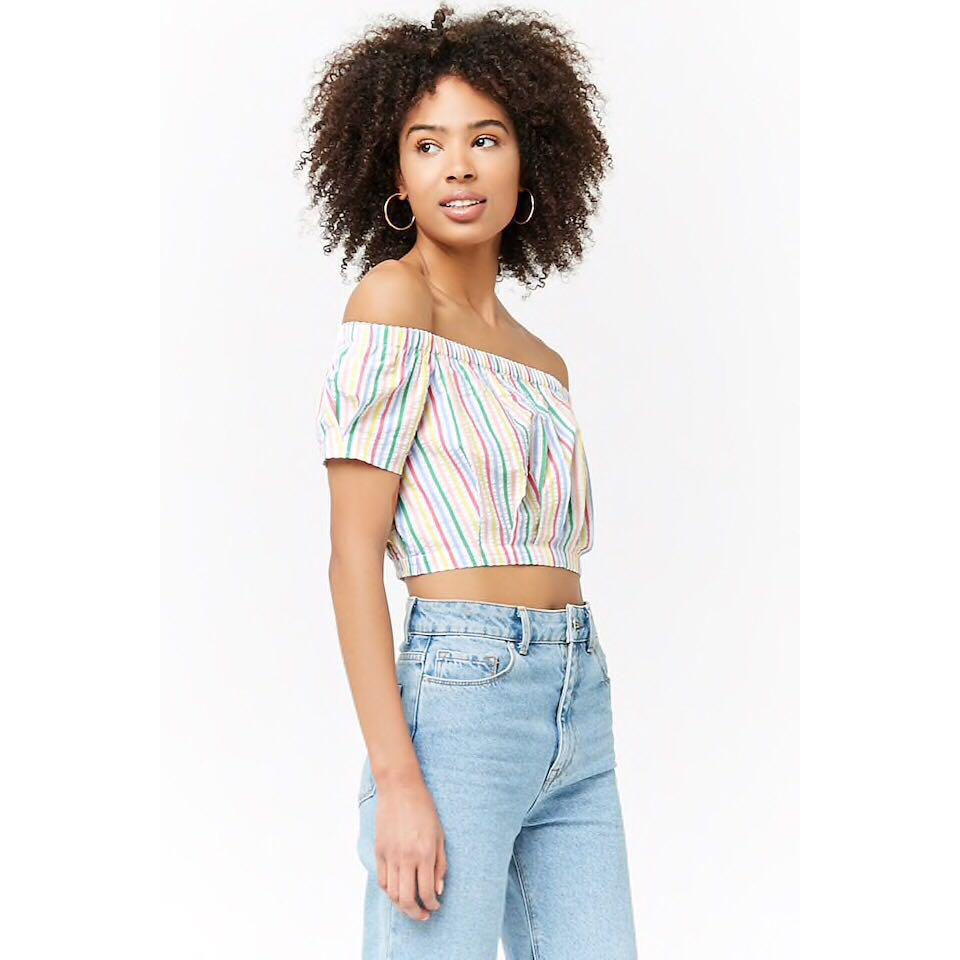 Forever 21 rainbow hotsell top