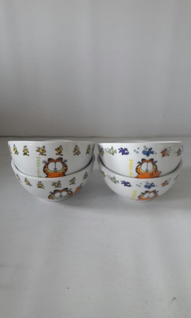 Garfield bowl set, Furniture & Home Living, Home Decor, Vases