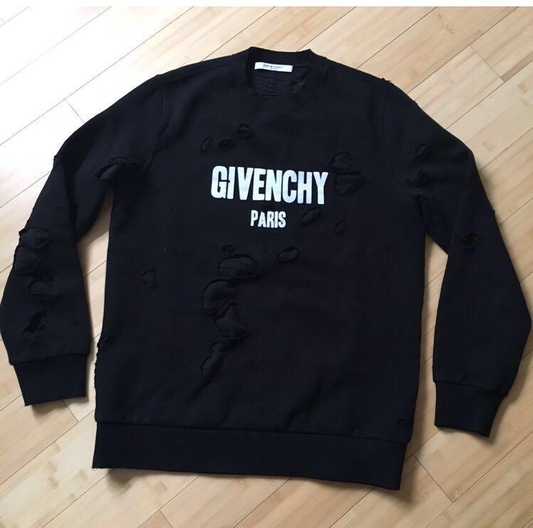 Givenchy distressed crewneck shop