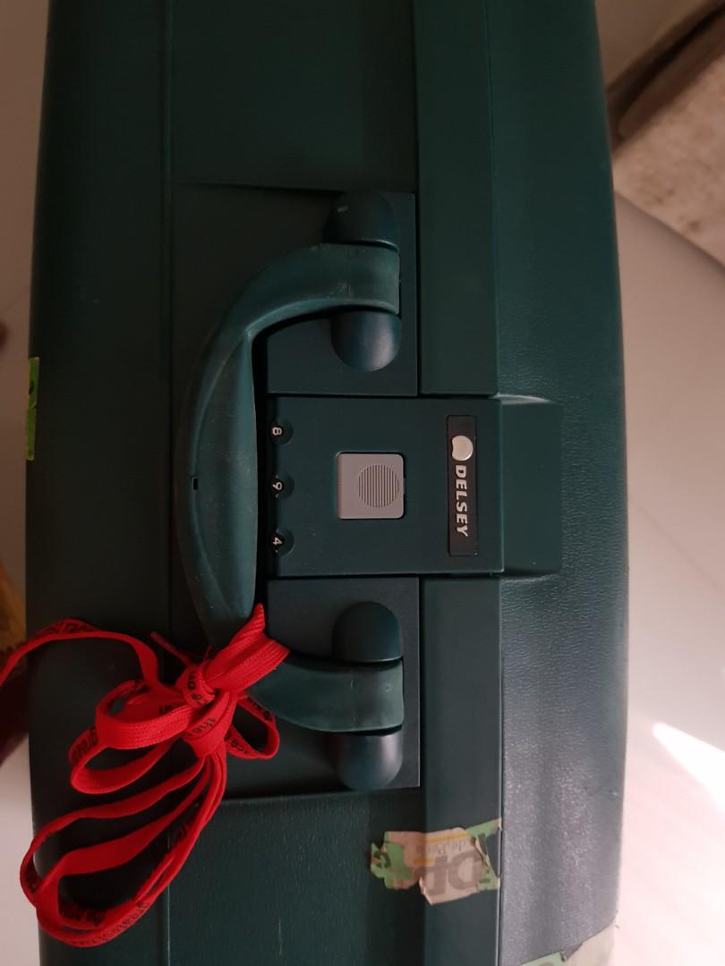 Large Delsey Hard Shell 32 inch Delsey Luggage, Hobbies & Toys, Travel