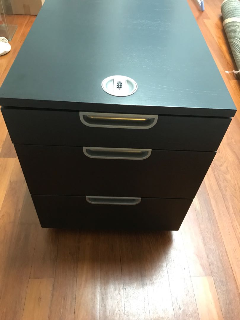 IKEA Galant locking drawers, Furniture & Home Living, Furniture