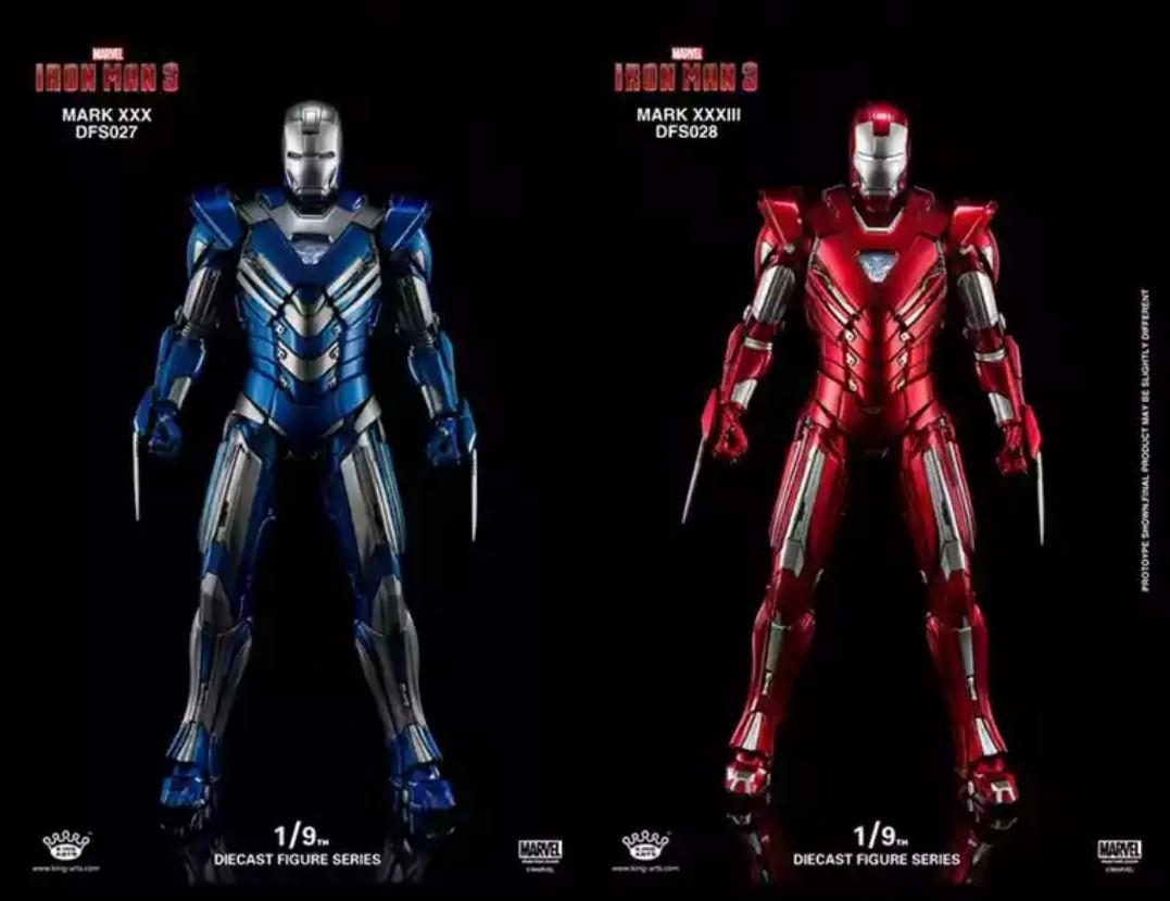 King Arts 20/20 scale diecast iron man mark 20 and mark 20, Hobbies ...