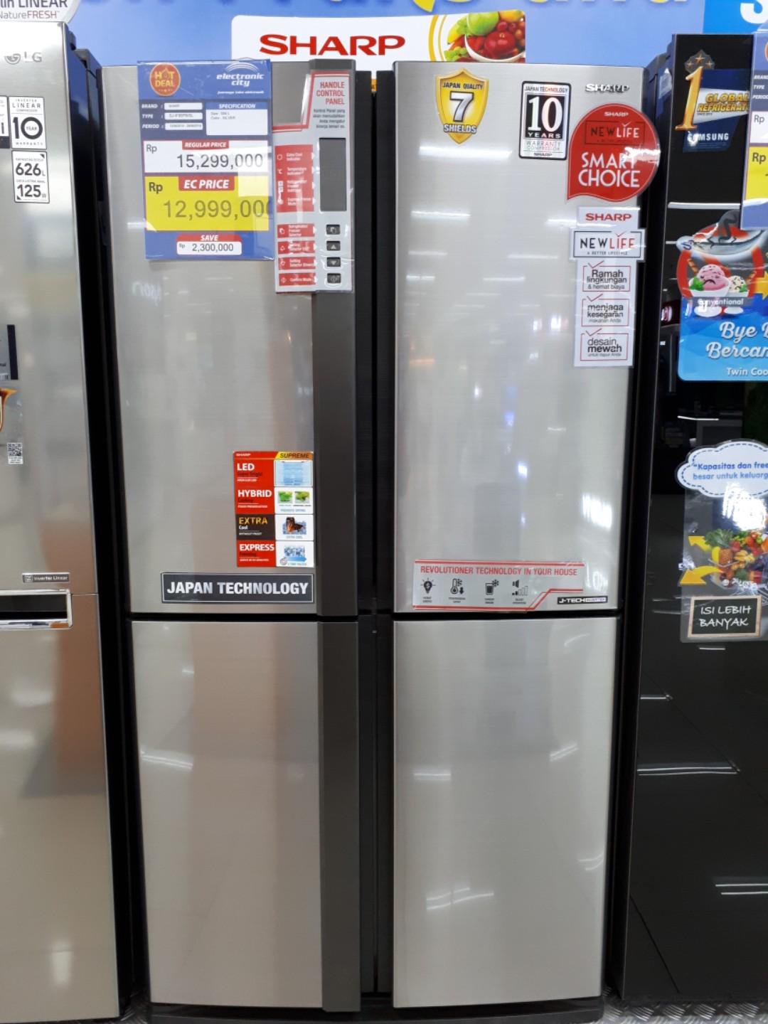 Kulkas Sharp Side By Side Murah Kredit Dp 0 Serba Serbi Di