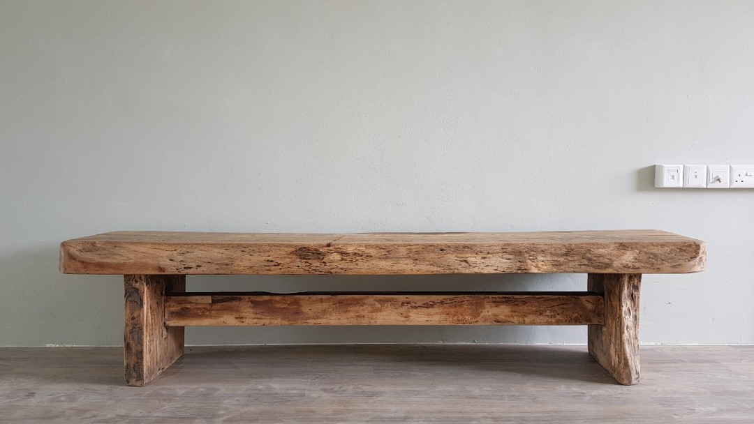 Long Solid Wood Tv Console Bench Furniture Tables Chairs On Carousell