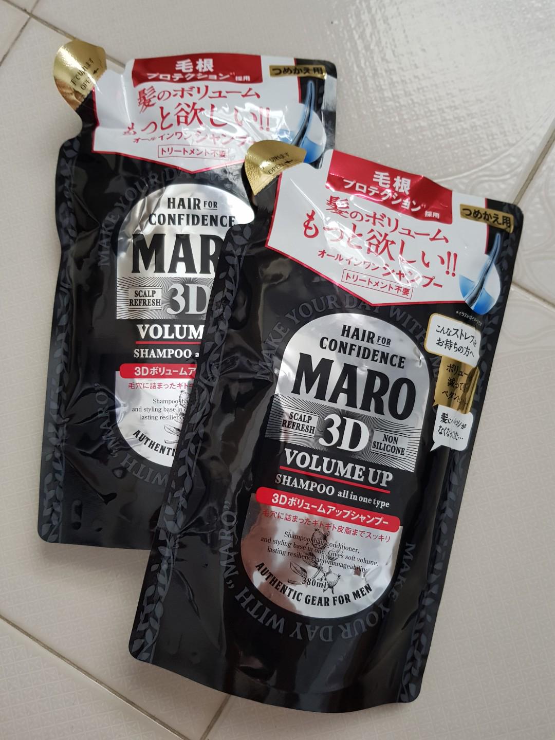 Maro 3d Volume Up Shampoo Health Beauty Hair Care On Carousell