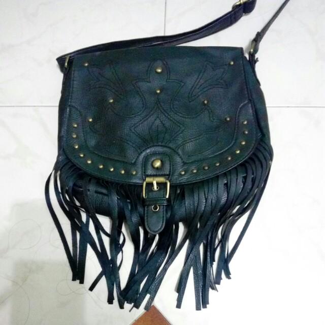 new look fringe bag
