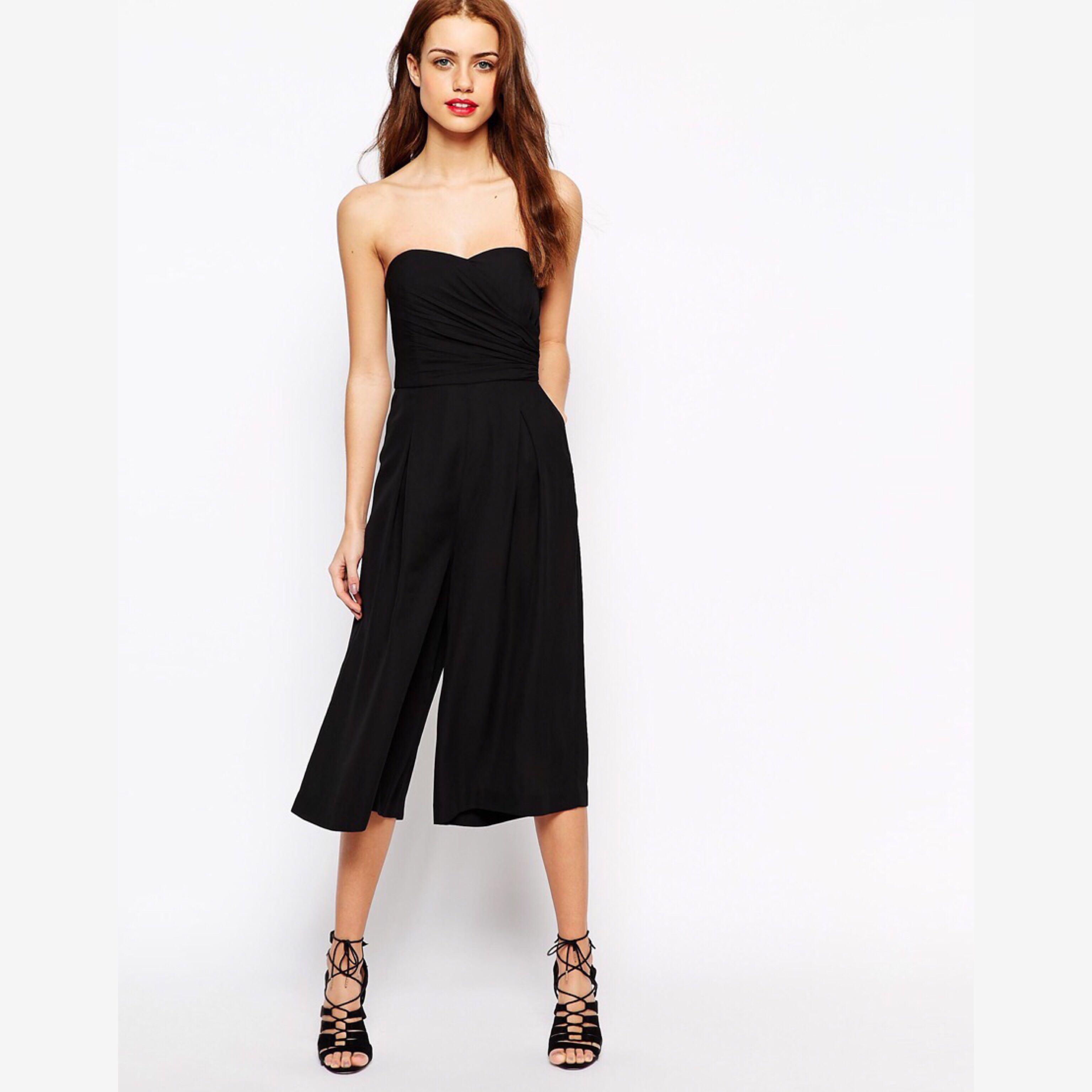 new look strapless jumpsuit