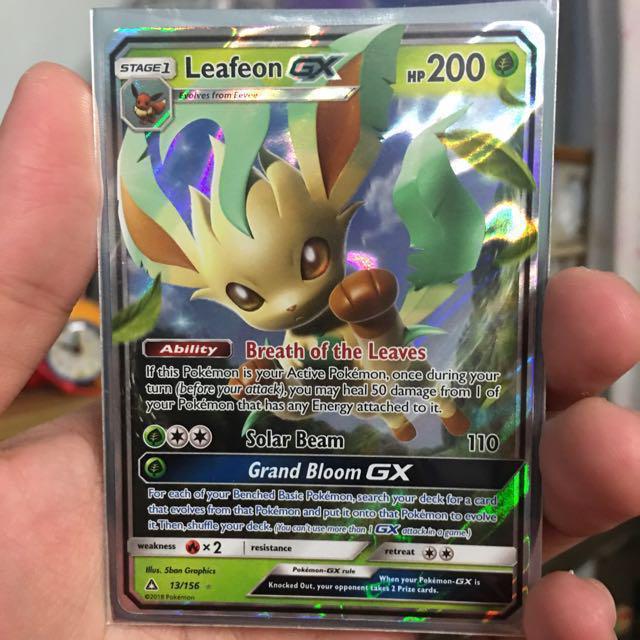Pokemon Card Leafeon Gx Toys Games Board Games Cards On Carousell Ultra leafeon, the verdant pokemon. carousell