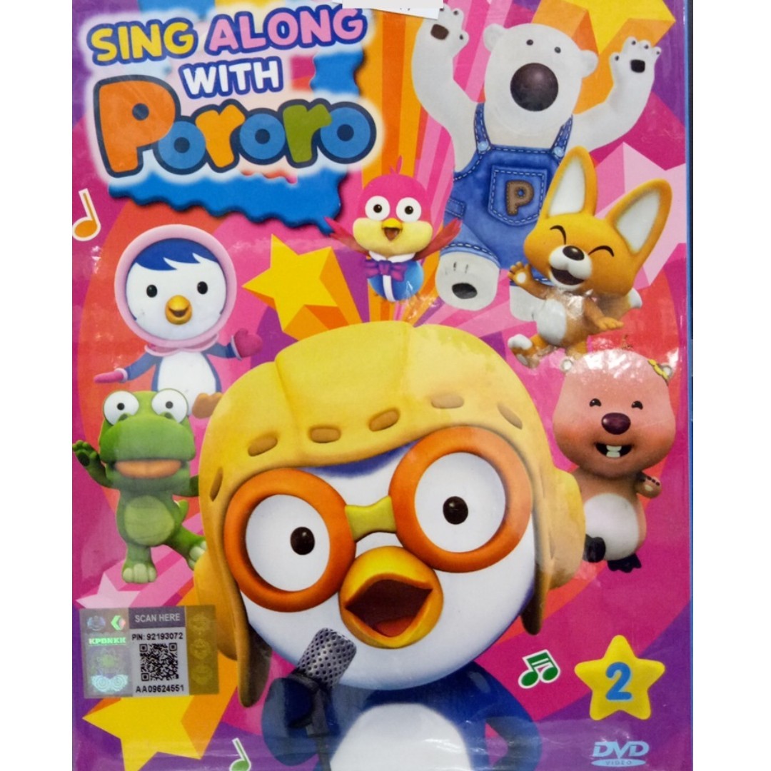 Pororo Sing Along With Pororo Korean Anime Vol.2 DVD Eng Dub