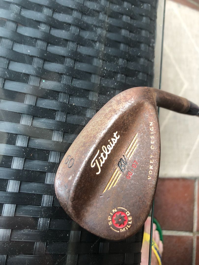 RARE Titleist Vokey Oil can rusty 60 degree wedge