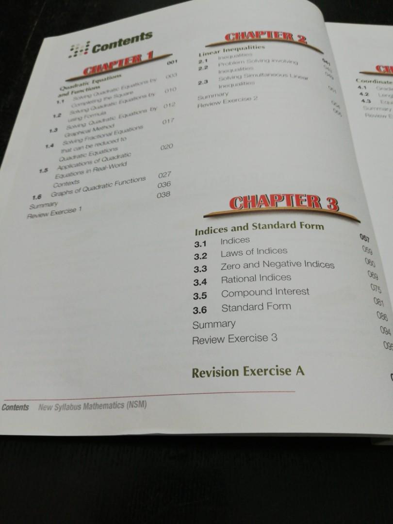 Sec 3 Math Textbook Books Stationery Textbooks Secondary On Carousell