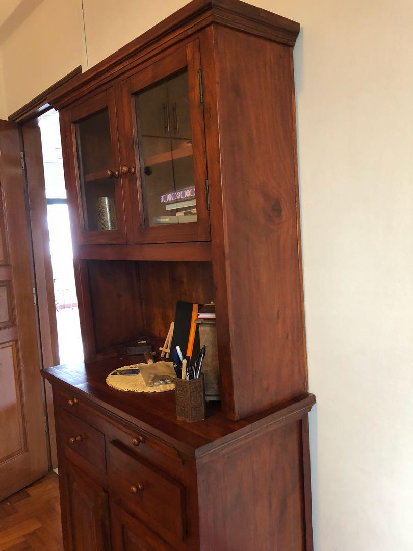 Solid Wood Custom Made Wall Cabinet Furniture Shelves Drawers