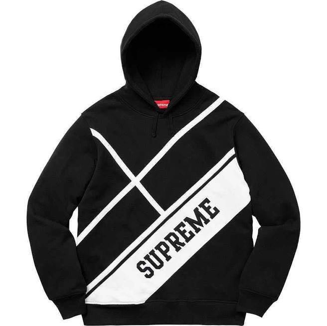supreme diagonal hoodie