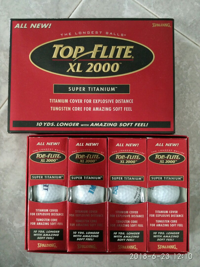 Top Flite XL 2000 Super Titanium Golf Balls, Sports Equipment, Sports & Games, Water Sports on Carousell Top Flite XL 2000 Super Titanium Golf Balls, Sports Equipment, Sports & Games, Water Sports on Carousell