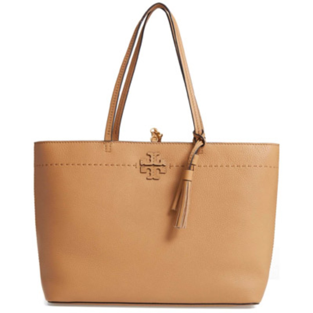 Tory burch mcgraw pebbled leather tote bag Clearance