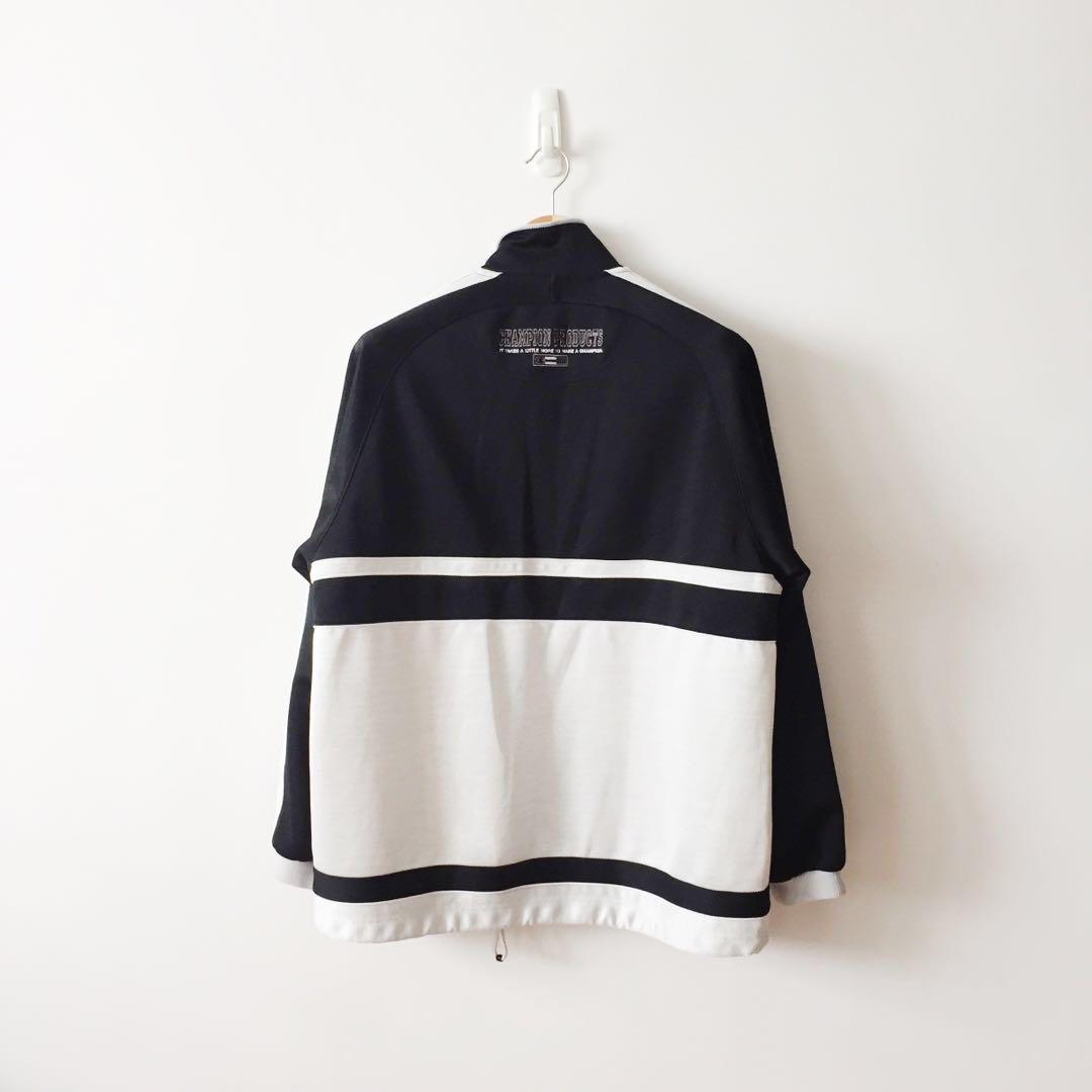 Men's champion side tape track jacket hot sale