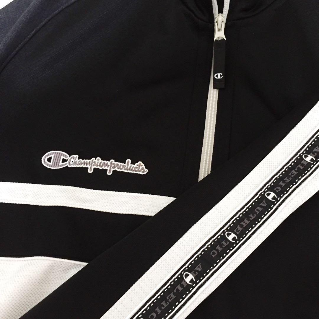 Champion side hotsell tape track jacket