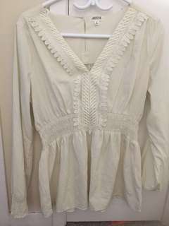 Super cute white dress/top