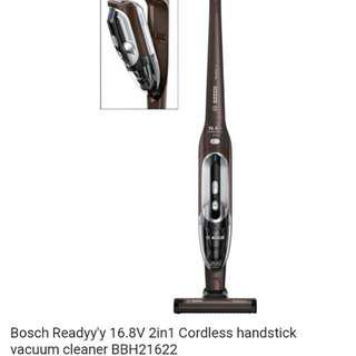 Bosch 16.8V 2in1 cordless handstick vacuum cleaner