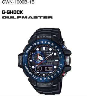 Brand New G-Shock GWN-1000-1B Men's Watch