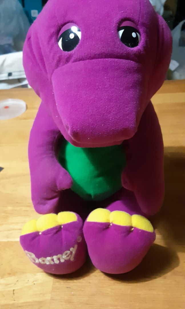 1992 Playskool Talking Barney The Purple Dinosaur Plush, Vintage ...