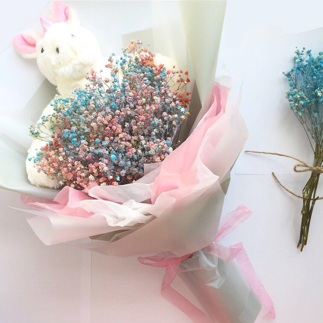 Baby S Breath Unicorn Bouquet Gardening Flowers